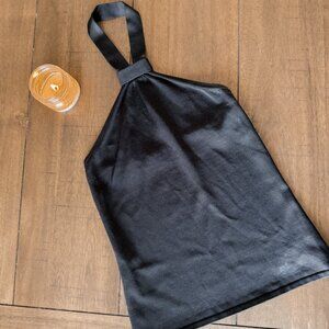 8. Banana Republic Ribbed Stretchy Black Halter Top